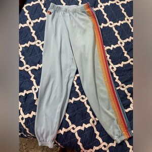 Women’s Aviator Nation 5 Stripe sweatpants